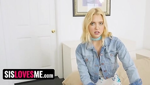 Blonde Curvy Stepsister Lets Her Stepbro Spread Her Booty Cheeks And Fuck Hardcore