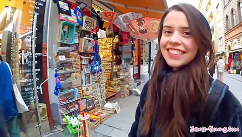 Cute Petite Girl Rides Big Cock! Budapest Sex Vlog